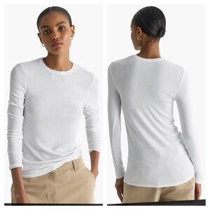 ATM MODAL RIB LONG SLEEVE CREW